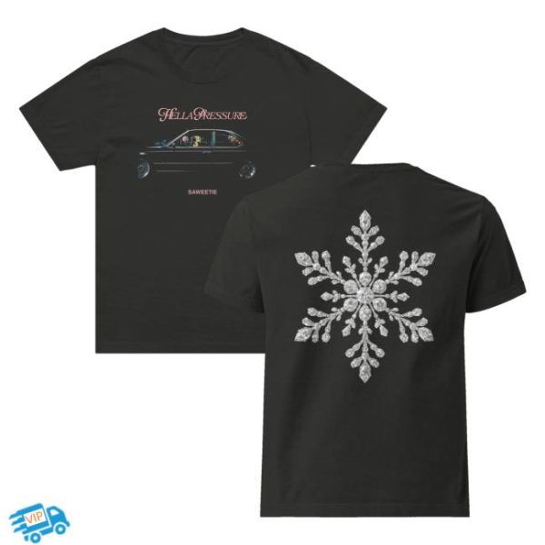 Saweetie Merch Store Shop Hella Pressure Cover Tee
