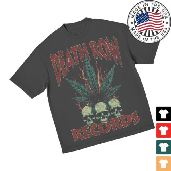 Death Row Records Merch Store Shop Death Row Skulls Tee