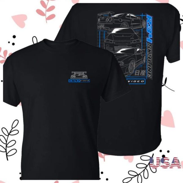 1320Video Store Merch 1320Video R34 Blueprint T-Shirt