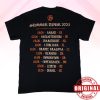 kenny sylosis store merch summer tour 25 tee black ww