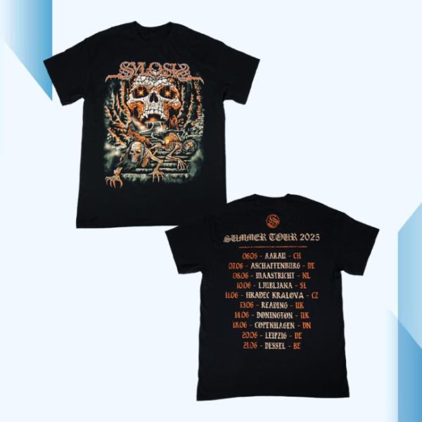 Sylosis Store Merch Summer Tour 25 Black Tee