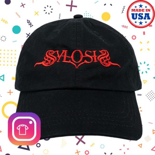 Sylosis Store Merch Red Logo Black Cap