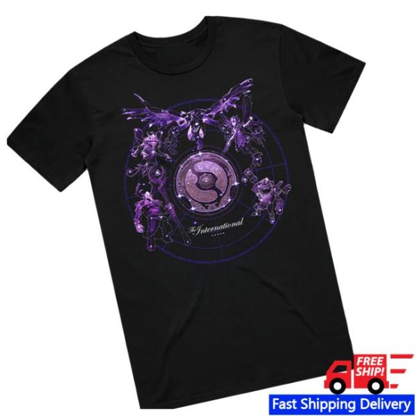 Dota2 Secret Shop Store Merch Ti2025 Event Short Sleeve Black Tee
