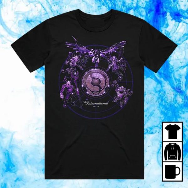 Dota2 Secret Shop Store Merch Ti2025 Event Short Sleeve Black Tee