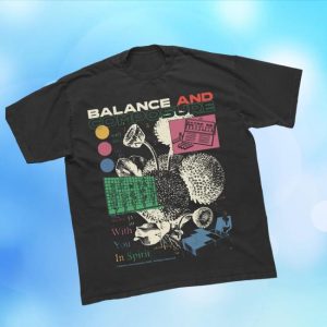 Balance And Comp Store Merch Floral Black T-Shirt