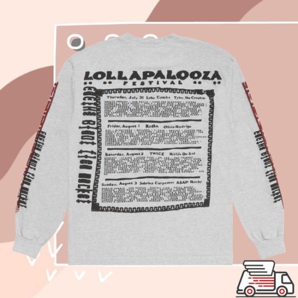 Lollapalooza Store Merch Lollapalooza X Cactus Plant Flea Market Long Sleeve