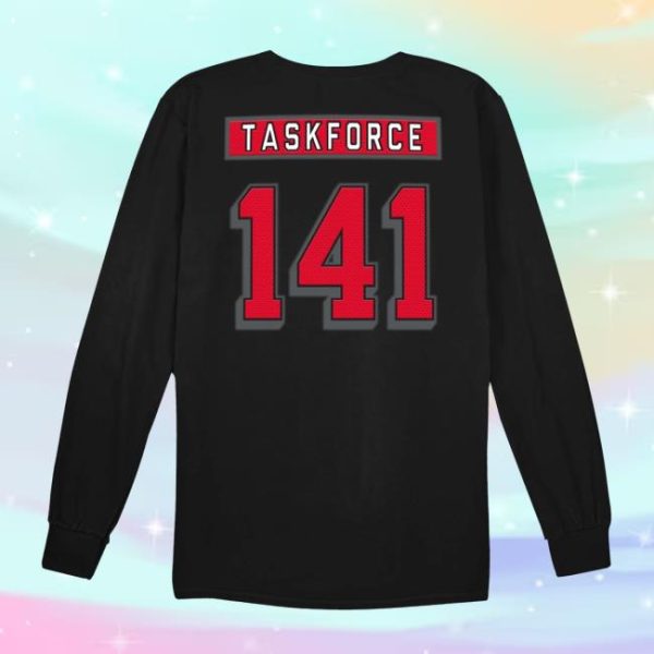 Callofduty Store Merch Call Of Duty Hockey Task Force 141 Black Long Sleeve T-Shirt