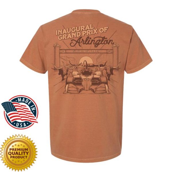 Indycar Store Merch 2026 Inaugural Grand Prix Of Arlington Spirit Of Texas T-Shirt