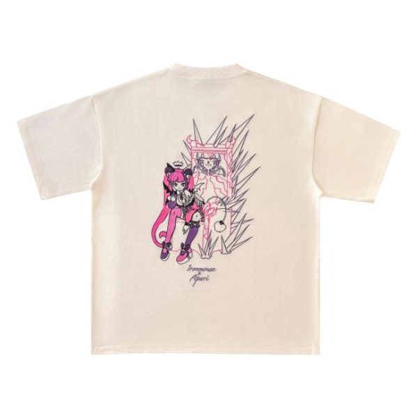 Apari Merch Store Shop Ironmouse Throne Cream T-Shirt