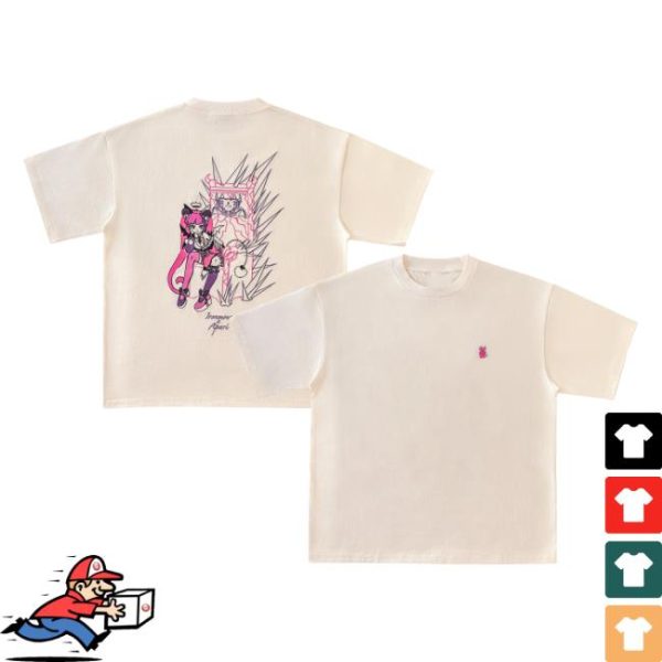 Apari Merch Store Shop Ironmouse Throne Cream T-Shirt