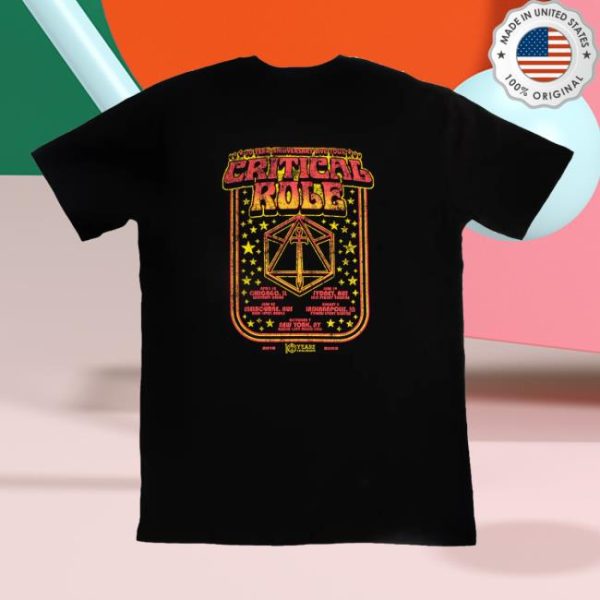 Critical Role Merch Store Shop Critical Role 10 Year Anniversary Live Tour T-Shirt