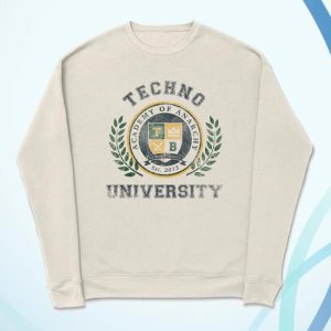 Technoblade Merch Store Shop Techno University Crewneck Sweatshirt Sand