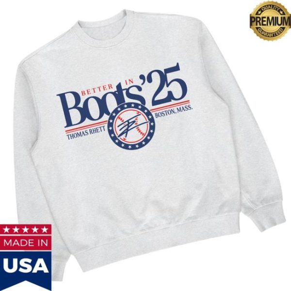 Thomas Rhett Store Merch Shop 2025 Better In Boots Boston Crewneck
