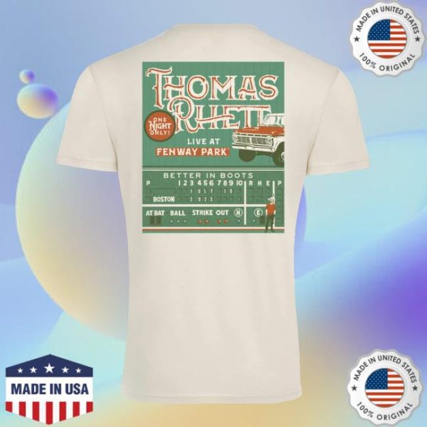 Thomas Rhett Store Merch Shop 2025 Better In Boots Boston Tee