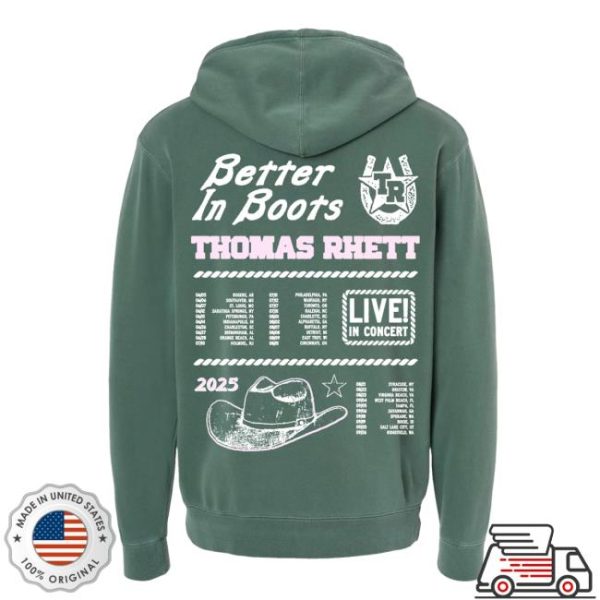 Thomas Rhett Store Merch Shop 2025 Green Hoodie