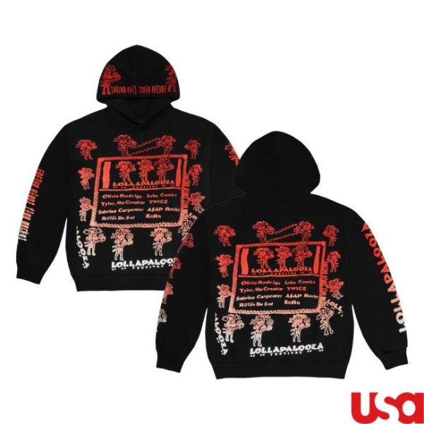 Lollapalooza Merch Store Shop Lollapalooza X Cactus Plant Flea Market Hoodie