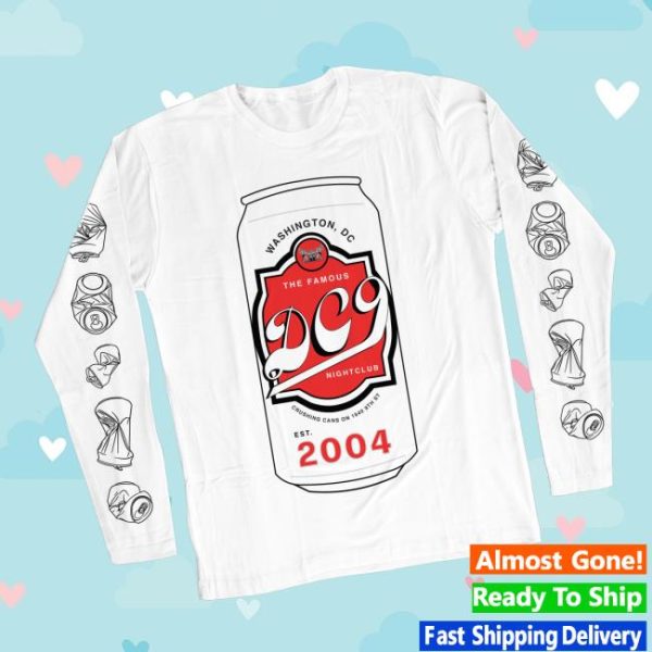 Dc9 Club Store Merch Dc9 Crushing Cans Long Sleeve