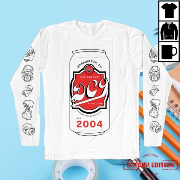 Dc9 Club Store Merch Dc9 Crushing Cans Long Sleeve