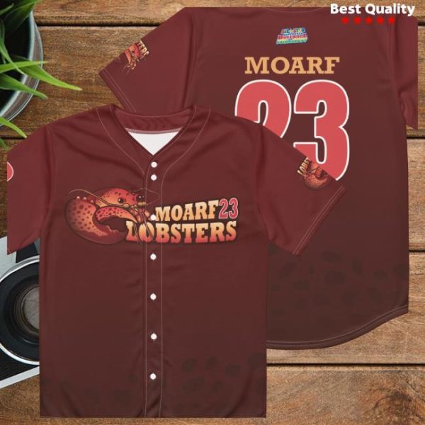 Grandpoobear Store Merch Moarf23 Lobsters Baseball Jersey