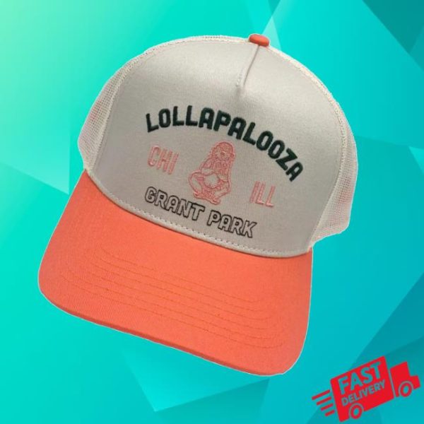 Lollapalooza Merch Store Shop Buddha Trucker Hat