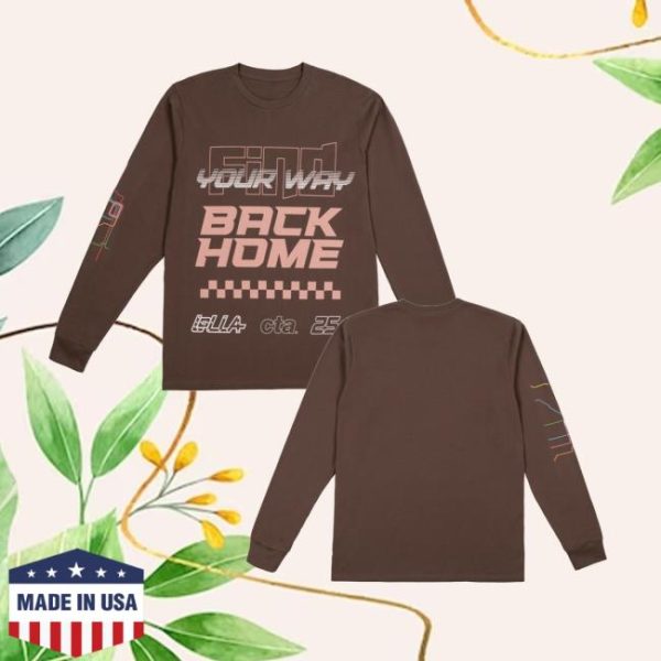 Lollapalooza Merch Store Shop Lollapalooza X Cta X Ellen Ma Find Your Way Long Sleeve Tee