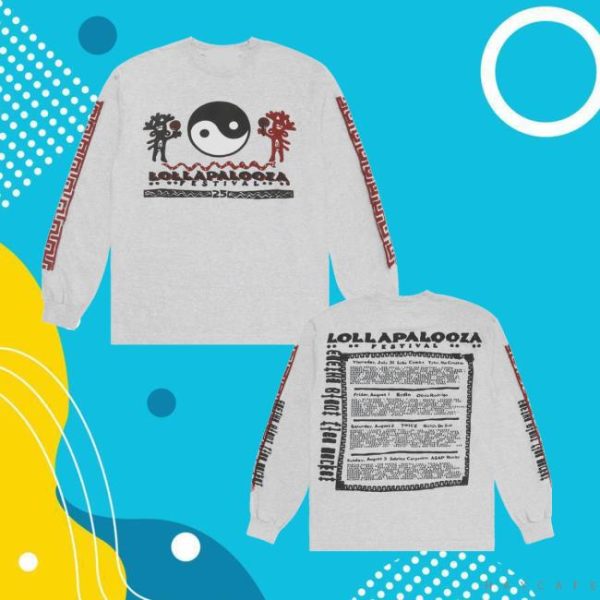 Lollapalooza Merch Store Shop Lollapalooza X Cactus Plant Flea Market Long Sleeve Lineup Tee