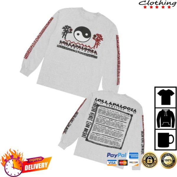 Lollapalooza Merch Store Shop Lollapalooza X Cactus Plant Flea Market Long Sleeve Lineup Tee