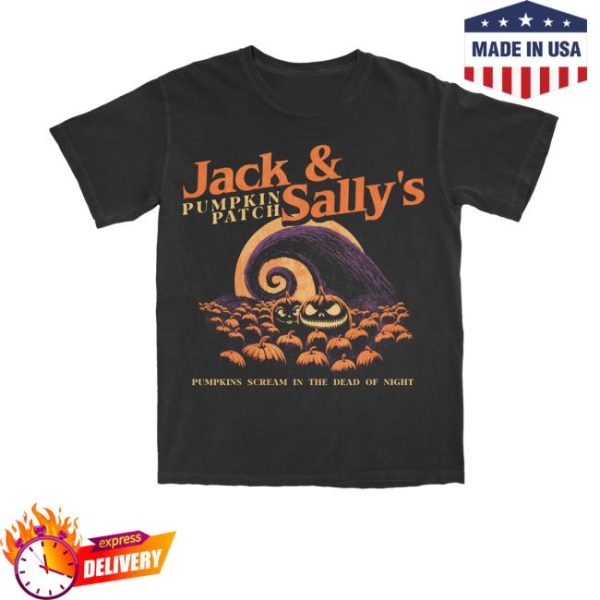 Lostbrostradingco Merch Store Shop Jack And Sally’s Pumpkin Patch Tee