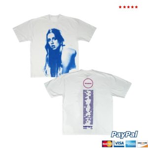 Vanbase Merch Store Shop Tate Mcrae White Blue Photo T-Shirt