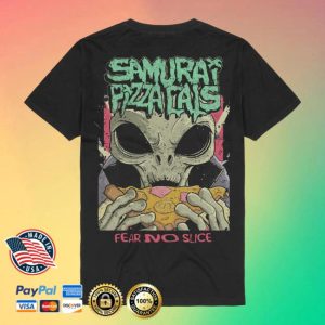Bravado Store Merch Samurai Pizza Cats Fear No Slice Cover Shirt