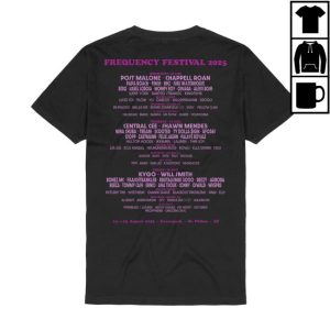 Bravado Store Merch Frequency Festival Festival Cat Line-Up 2025 Shirt