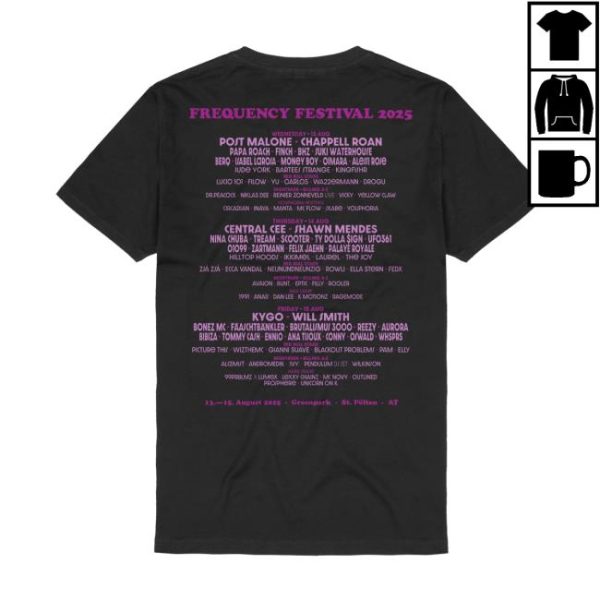 Bravado Store Merch Frequency Festival Festival Cat Line-Up 2025 Shirt