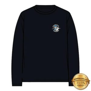 Charlotte Checkers Store Merch Black 90S Retro Long Sleeve Shirt
