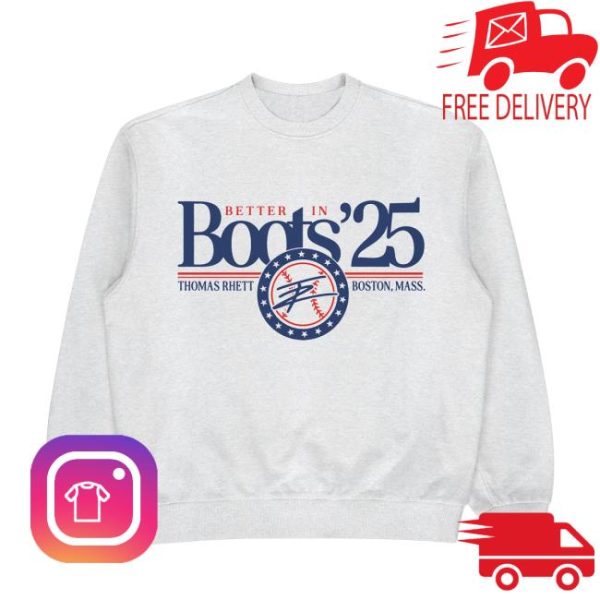 Thomas Rhett Shop Store Merch 2025 Better In Boots Boston Crewneck