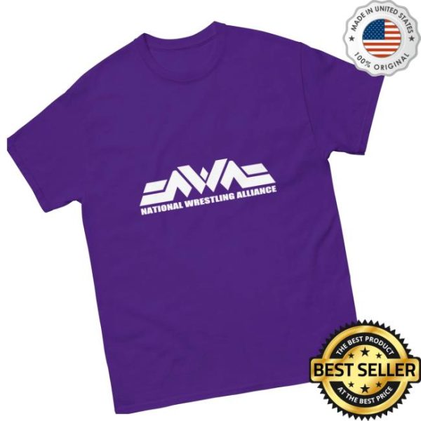 National Wrestling Alliance Store Merch National Wrestling Alliance New Wave White Logo T-Shirt