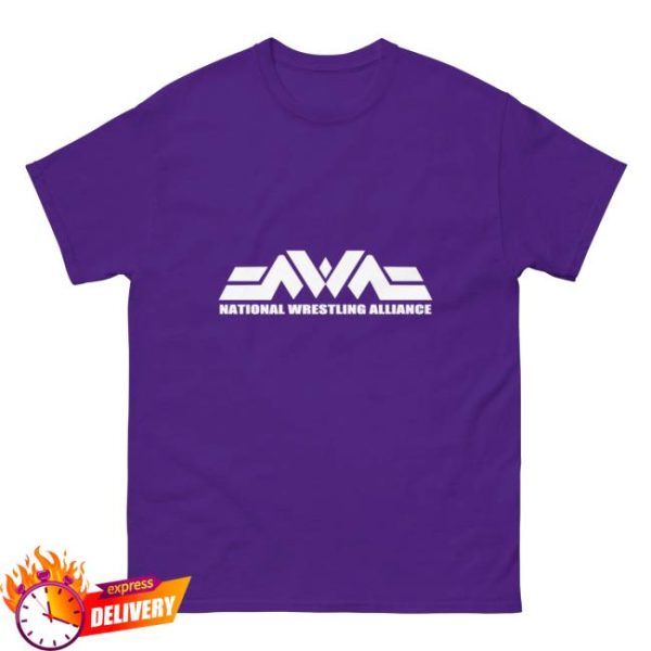National Wrestling Alliance Store Merch National Wrestling Alliance New Wave White Logo T-Shirt