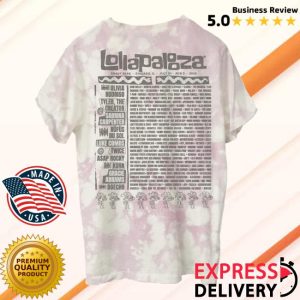Lollapalooza Store Merch Lolla Lady Lineup Tee