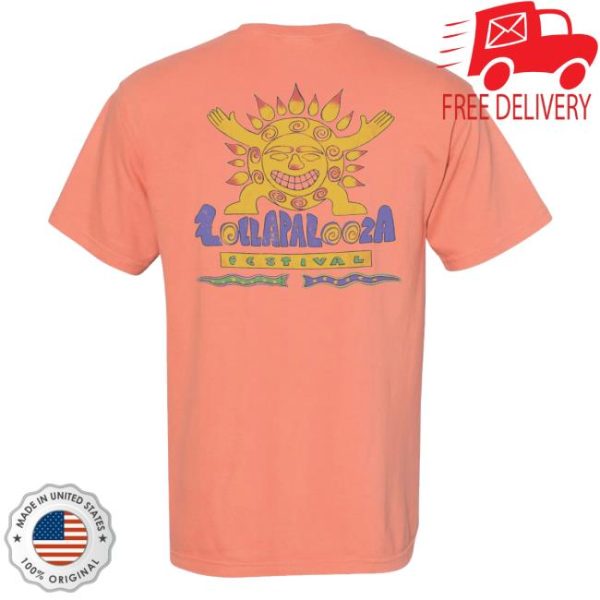 Lollapalooza Store Merch Sunburst Tee