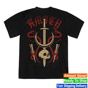 The Amity Affliction Store Merch Banner Black T-Shirt