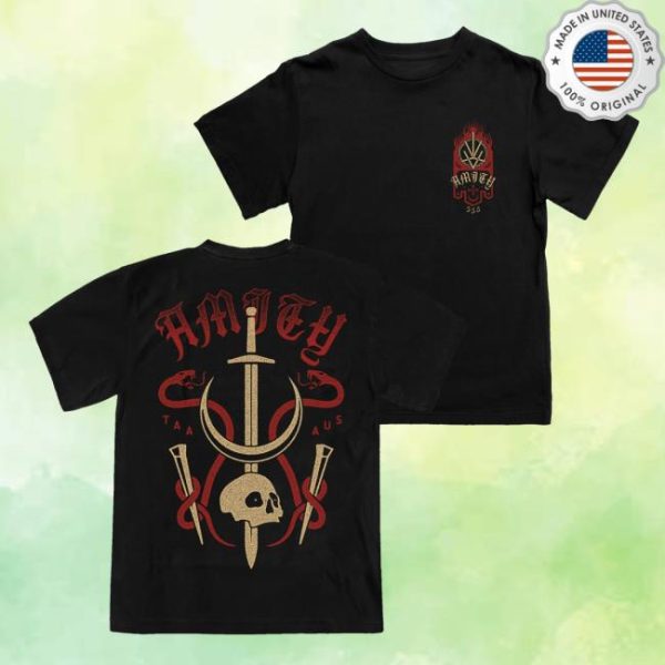 The Amity Affliction Store Merch Banner Black T-Shirt