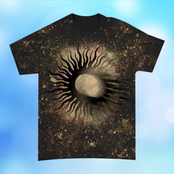 Afireinside Store Merch Silver Bleeds The Black Sun… Black Bleach Tee