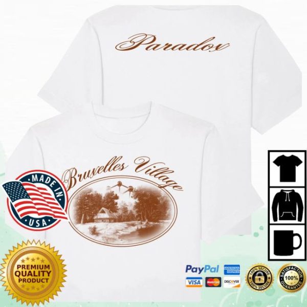 Paradox Brussels Store Merch Bruxelles Village White Tee