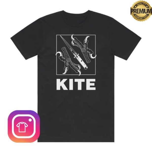 Kitehq Store Merch Kite Claws & Dagger Black T-Shirt