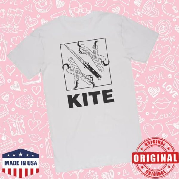 Kitehq Store Merch Kite Claws & Dagger White T-Shirt