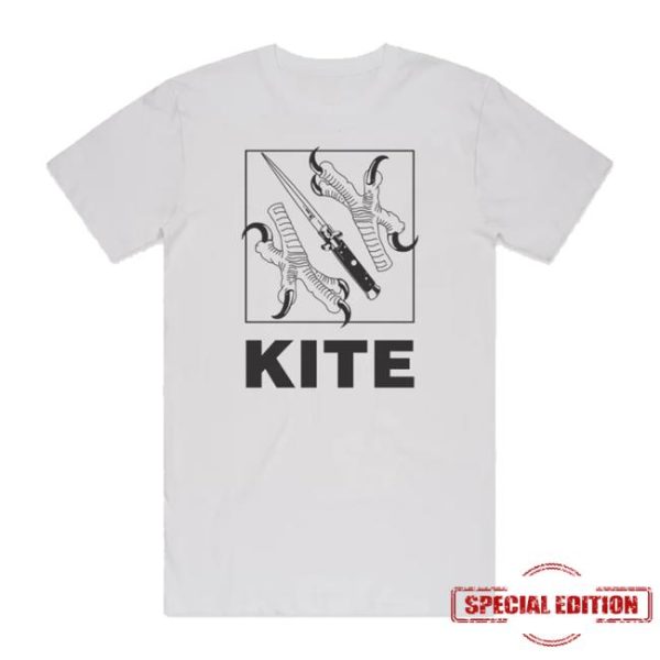 Kitehq Store Merch Kite Claws & Dagger White T-Shirt
