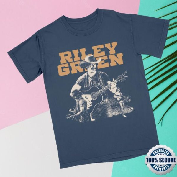 Riley Green Merch Store Shop Collage Photo Tee