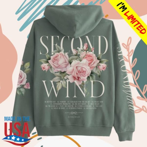 Alexandra Kay Merch Store Shop Second Wind Pigment Alpine Green Hoodie
