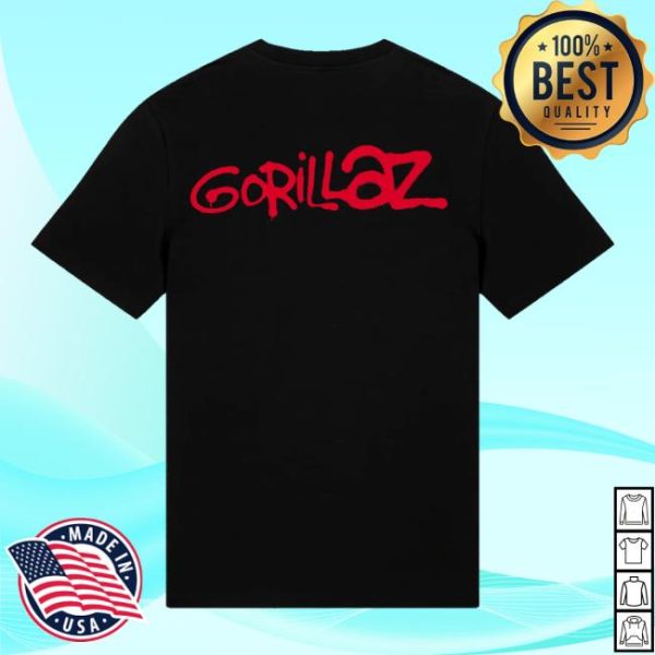 Gorillaz Official Store Merch Shop Hok Logo T-Shirt
