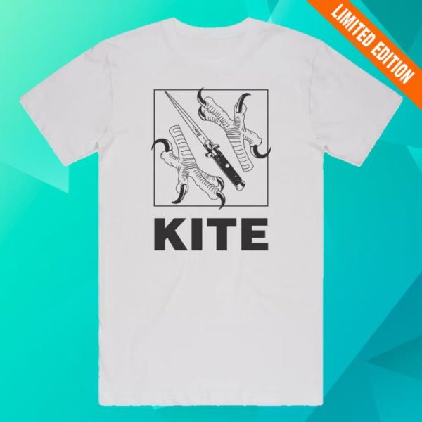 Kite Official Merch Store Shop Kite Claws And Dagger T-Shirt White