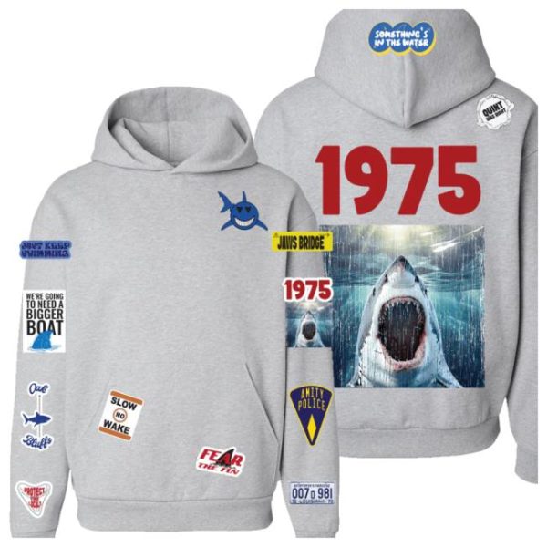 Brodenim Store Merch 1975 Shark Pre Patched Hoodie